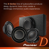 Pioneer TS-D12D4 - Powerful 12-inch Subwoofer, 2000 Watts Peak Power, Dual 4 Ohms Voice Coil for Deep Bass