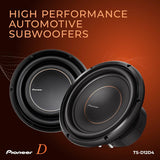 Pioneer TS-D12D4 - Powerful 12-inch Subwoofer, 2000 Watts Peak Power, Dual 4 Ohms Voice Coil for Deep Bass