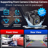 Double Din Car Stereo with 7" HD Touchscreen, Wireless Apple Carplay & Android Auto, Bluetooth, 240W, SWC, Subwoofer Output, Mirror Link, FM/AM Car Radio Receiver, Backup Camera