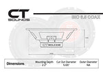 CT Sounds-6-5-COX 6.5" Coaxial 120 Watts Max, Pair