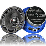 American Bass 6.5" Mid Range Speakers 4 Ohm  Pair